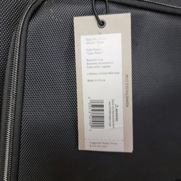 Kenneth Cole Laptop Bag - NWT - Picture 4 of 8